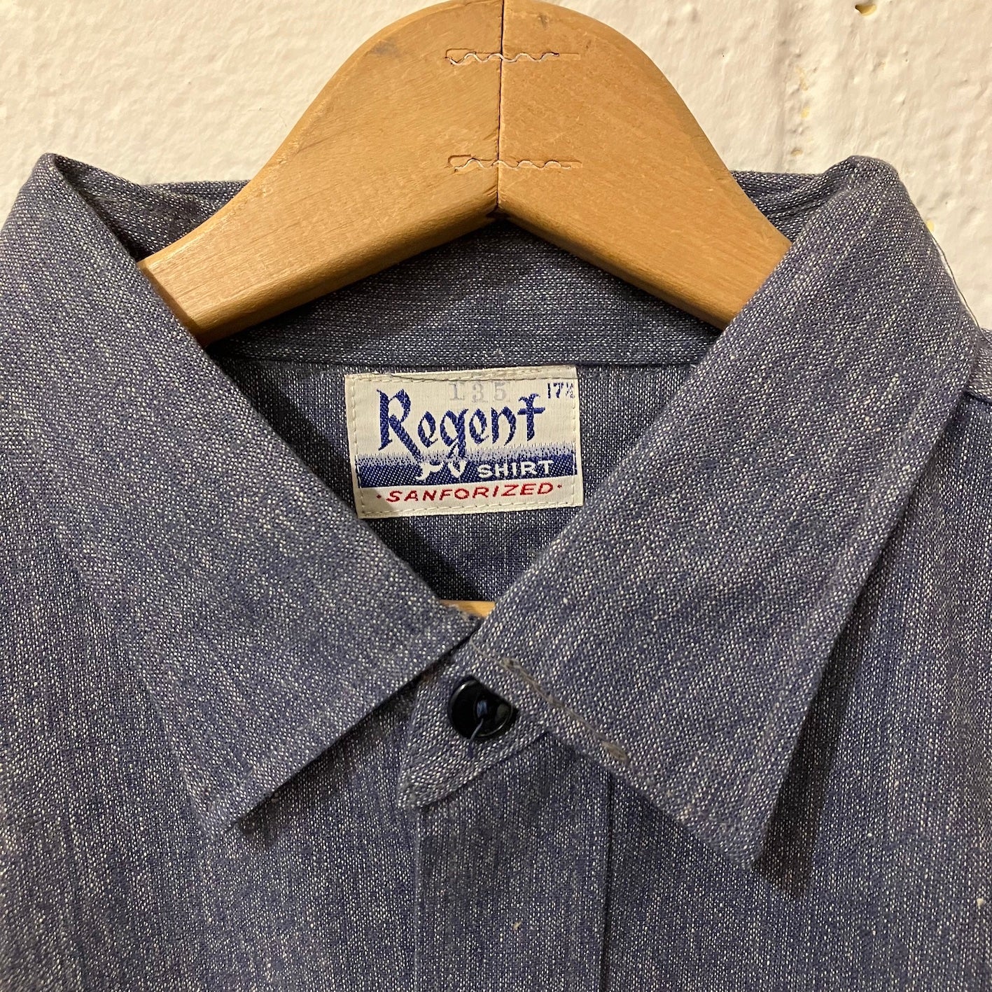 N.O.S. 50's~ Regent blue chambray shirt (17 1/2)