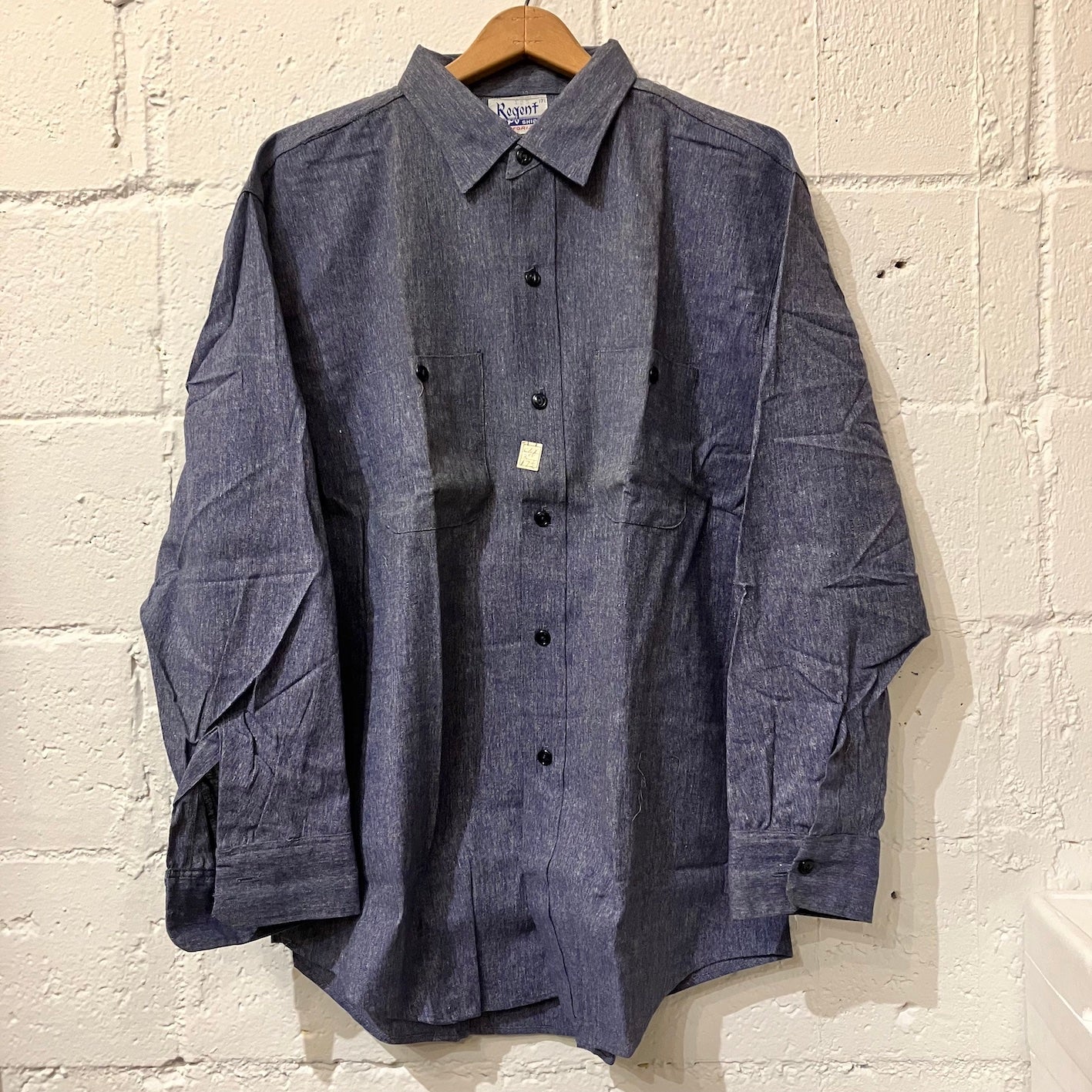 N.O.S. 50's~ Regent blue chambray shirt (17 1/2)