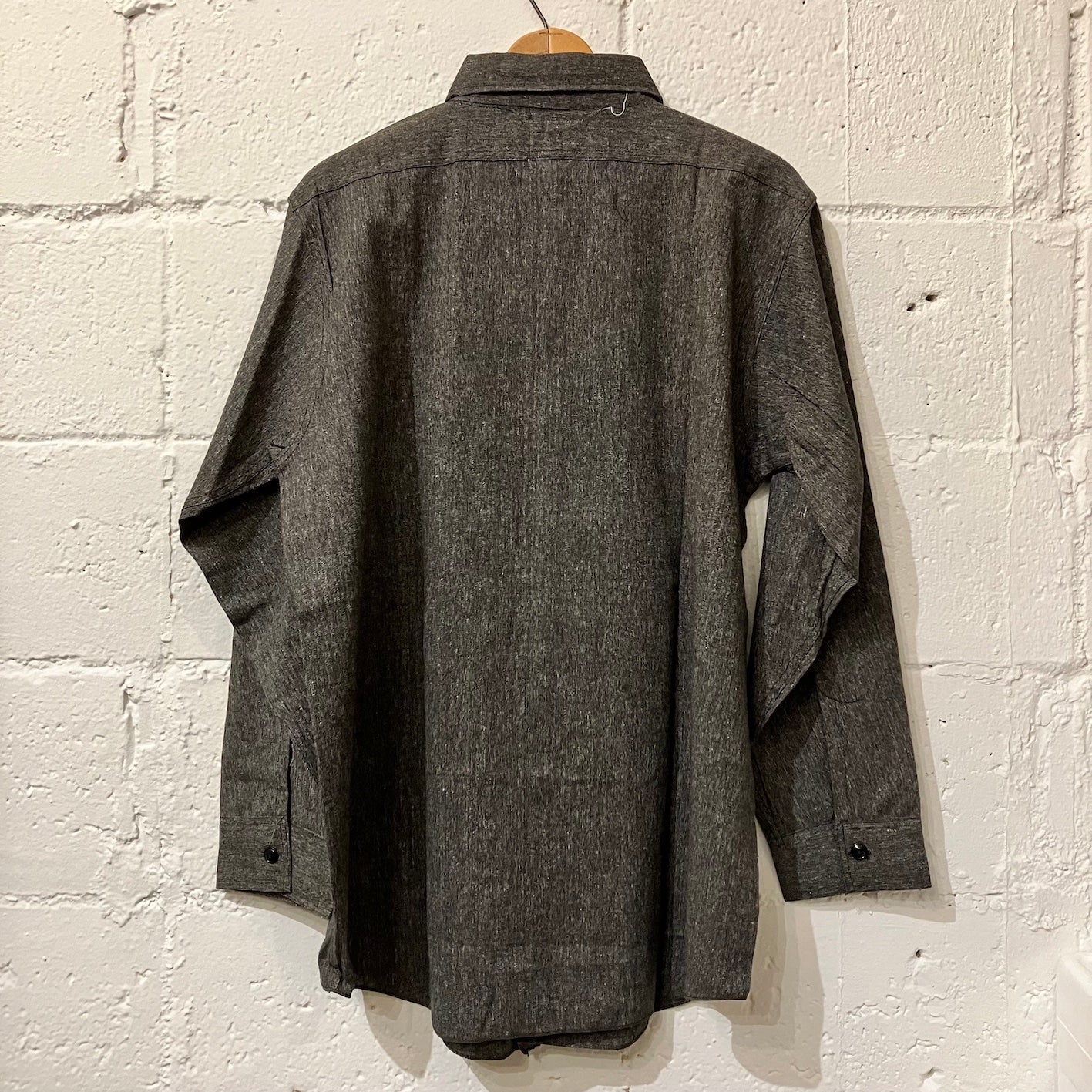 N.O.S. 50's~ Trojan black chambray shirt (16)