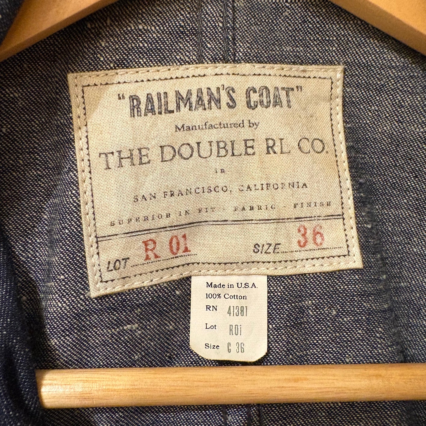 N.O.S. 00's~ RRL "Railman's Coat"