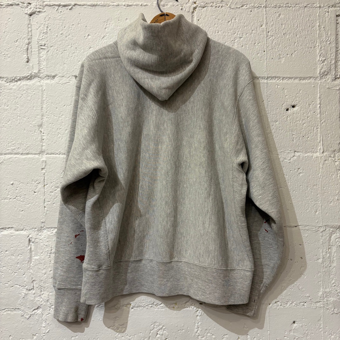 early 80's Champion Reverse Weave parka "NAVY" size. L