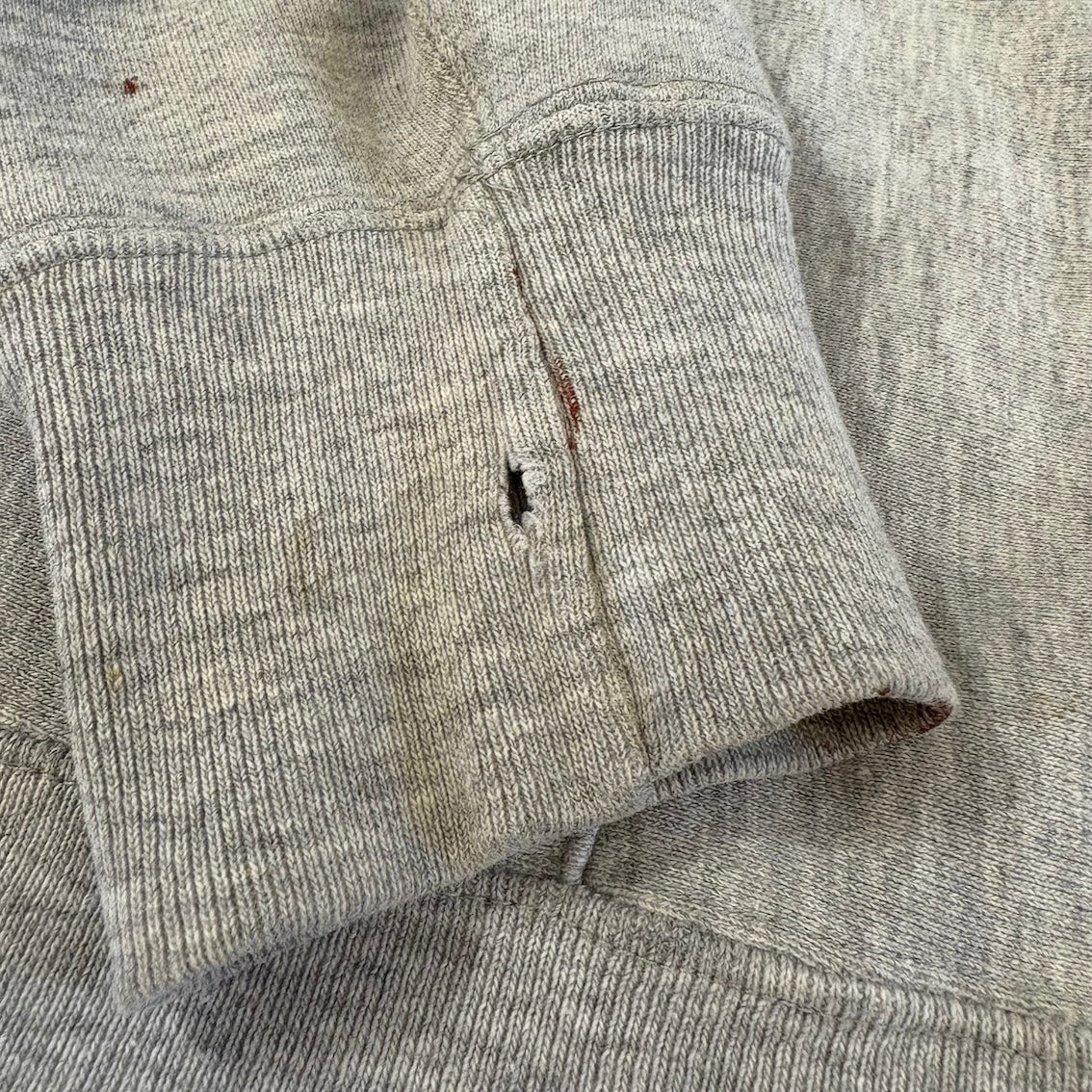 early 80's Champion Reverse Weave parka "NAVY" size. L